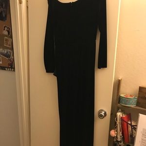 Long velvet dress
